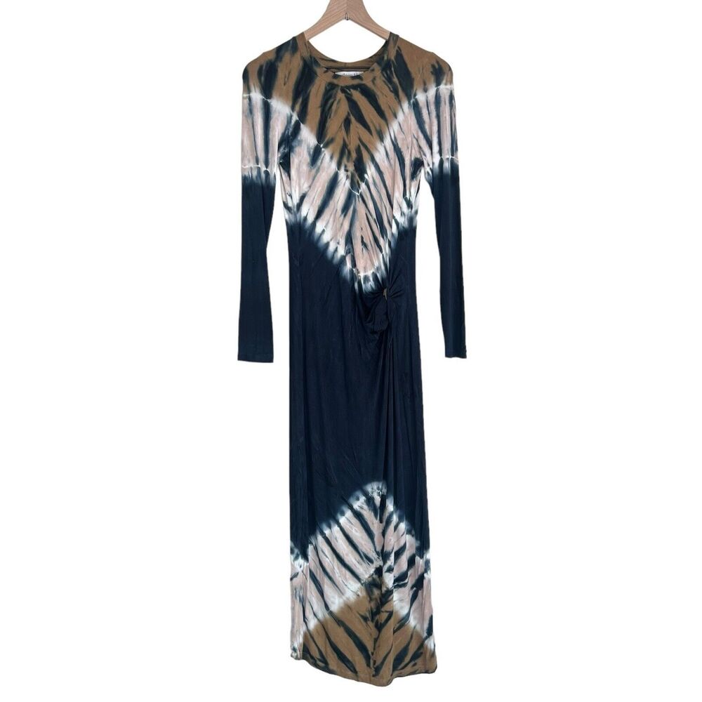 YOUNG FABULOUS & BROKE Bennet Long Sleeve Ombre Tie Dye Dress Bodycon Size S